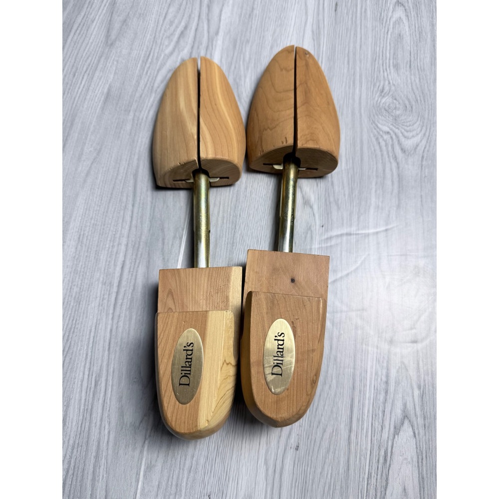 Dillards Cedar Shoe Trees Rochester Shoe Tree Co Split Toe Wood Mens Medium M